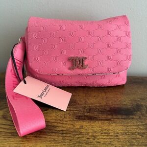 New Juicy Couture That Bling Pink Wristlet Clutch Wallet Card Sparkly Cute Women